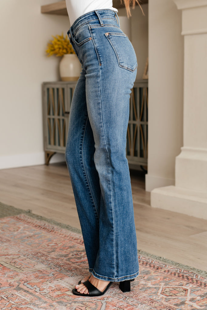 Genevieve Mid Rise Vintage Bootcut Jeans-Womens-Timber Brooke Boutique, Online Women's Fashion Boutique in Amarillo, Texas