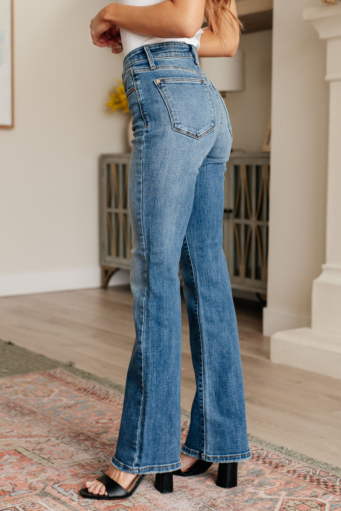 Genevieve Mid Rise Vintage Bootcut Jeans-Womens-Timber Brooke Boutique, Online Women's Fashion Boutique in Amarillo, Texas
