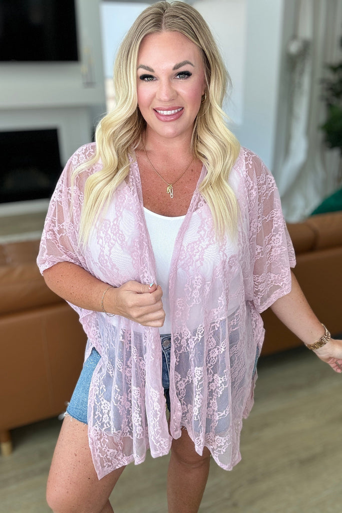 Good Days Ahead Lace Kimono In Mauve-Layers-Timber Brooke Boutique, Online Women's Fashion Boutique in Amarillo, Texas