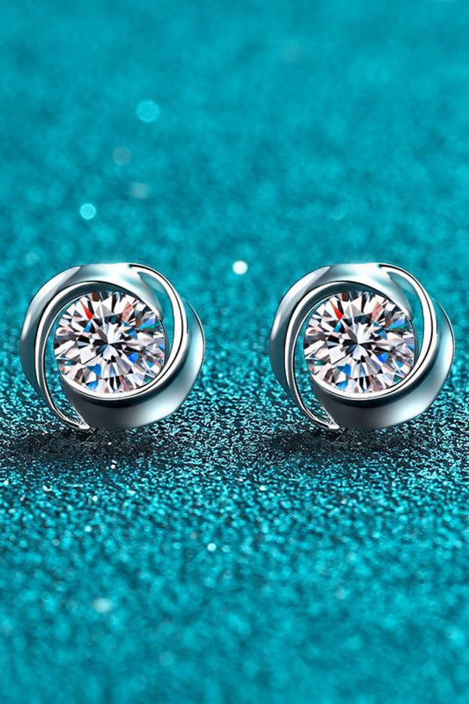 Feeling Fun Moissanite Stud Earrings-Timber Brooke Boutique, Online Women's Fashion Boutique in Amarillo, Texas