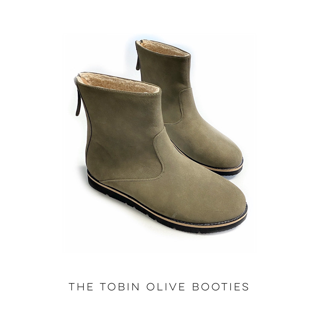 The Tobin Olive Booties-Corkys-Timber Brooke Boutique, Online Women's Fashion Boutique in Amarillo, Texas