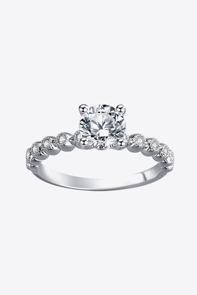 Classic 4-Prong Moissanite Ring-Timber Brooke Boutique, Online Women's Fashion Boutique in Amarillo, Texas