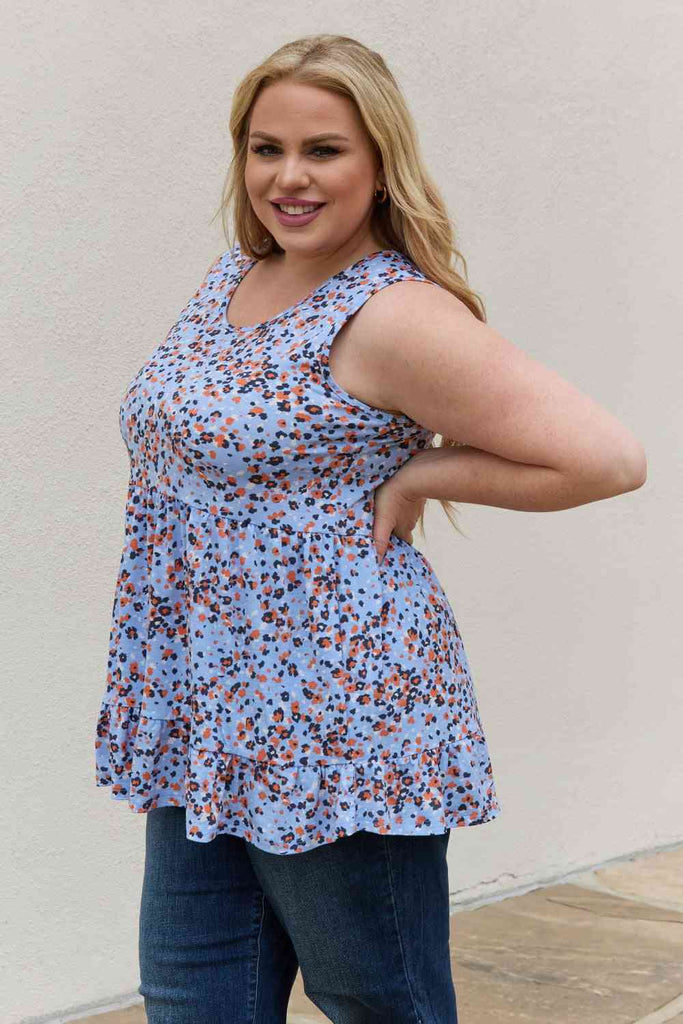 Be Stage Full Size Animal Print Babydoll Top-Timber Brooke Boutique, Online Women's Fashion Boutique in Amarillo, Texas