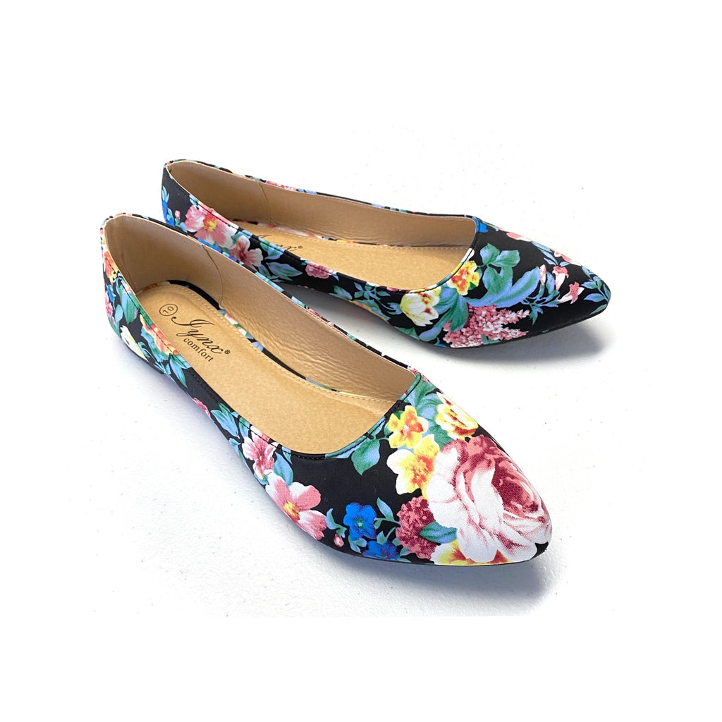 A Colorful Garden Flats-Red Shoe Lover-Timber Brooke Boutique, Online Women's Fashion Boutique in Amarillo, Texas