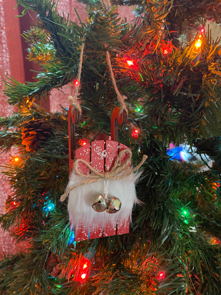 Jingle Bell Sled Ornament-Julia Rose-Timber Brooke Boutique, Online Women's Fashion Boutique in Amarillo, Texas