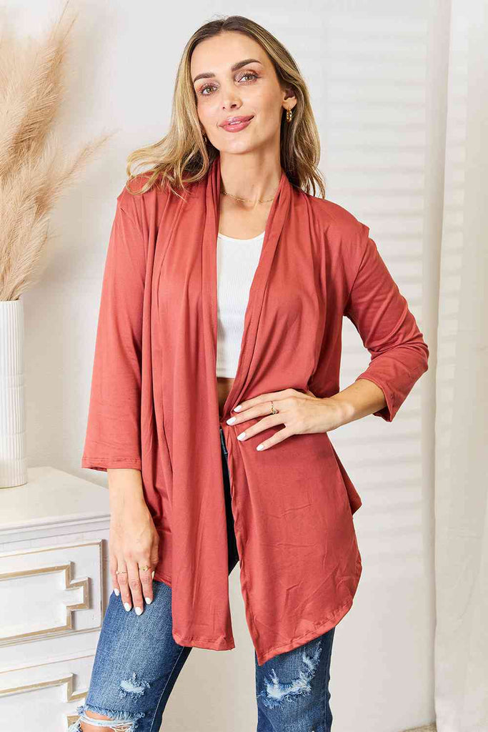 Culture Code Full Size Open Front Cardigan-Cardigans and Wraps-Timber Brooke Boutique, Online Women's Fashion Boutique in Amarillo, Texas