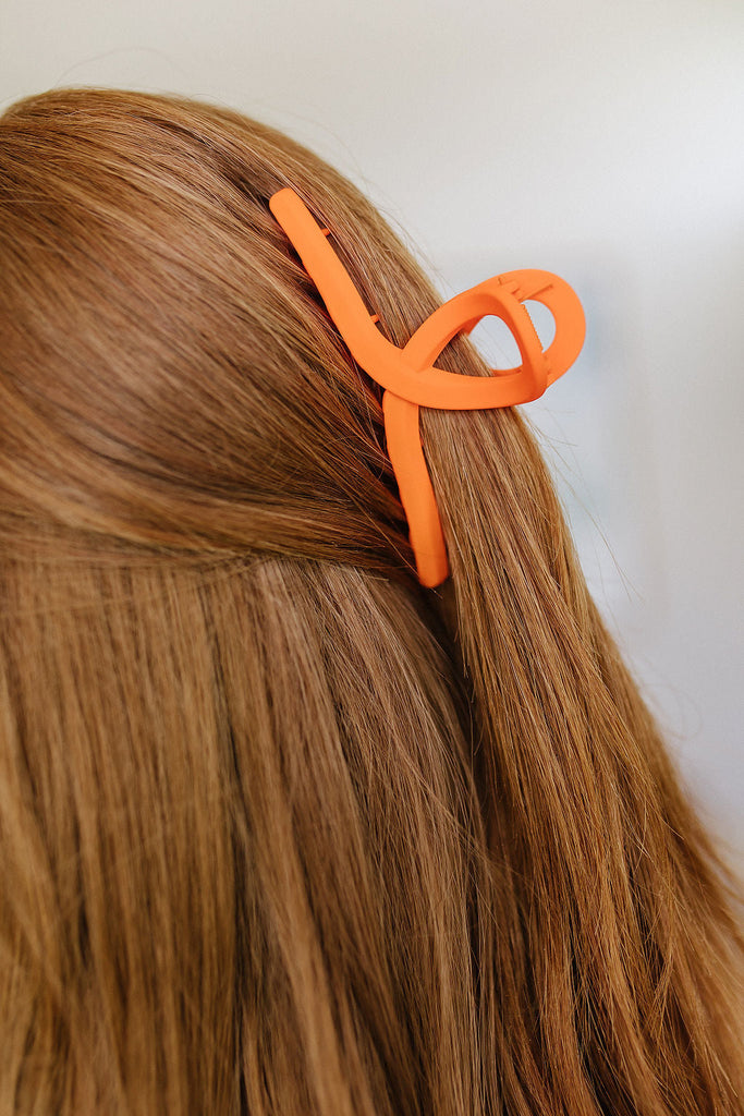 Claw Clip Set of 4 in Orange-Womens-Timber Brooke Boutique, Online Women's Fashion Boutique in Amarillo, Texas