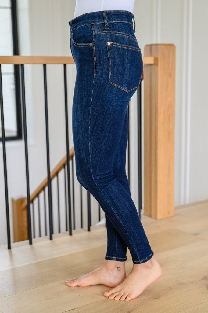 Georgia Back Yoke Skinny Jeans with Phone Pocket-200 Pants-Timber Brooke Boutique, Online Women's Fashion Boutique in Amarillo, Texas