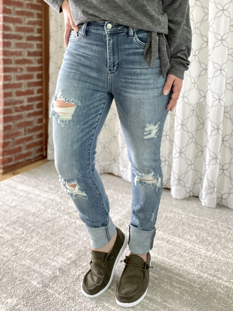 A Sunday Afternoon Judy Blue Skinny Jeans-judy blue-Timber Brooke Boutique, Online Women's Fashion Boutique in Amarillo, Texas