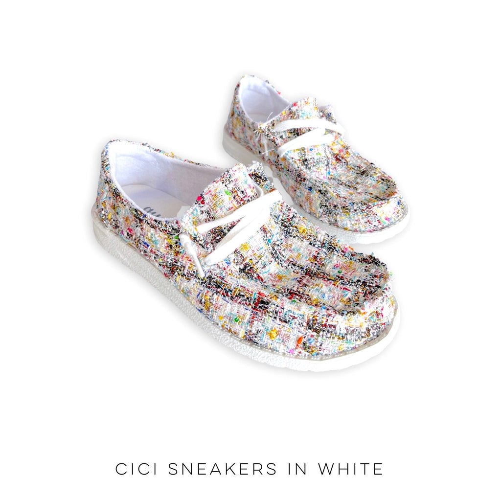 Cici Sneaker in White-Gypsy Jazz-Timber Brooke Boutique, Online Women's Fashion Boutique in Amarillo, Texas