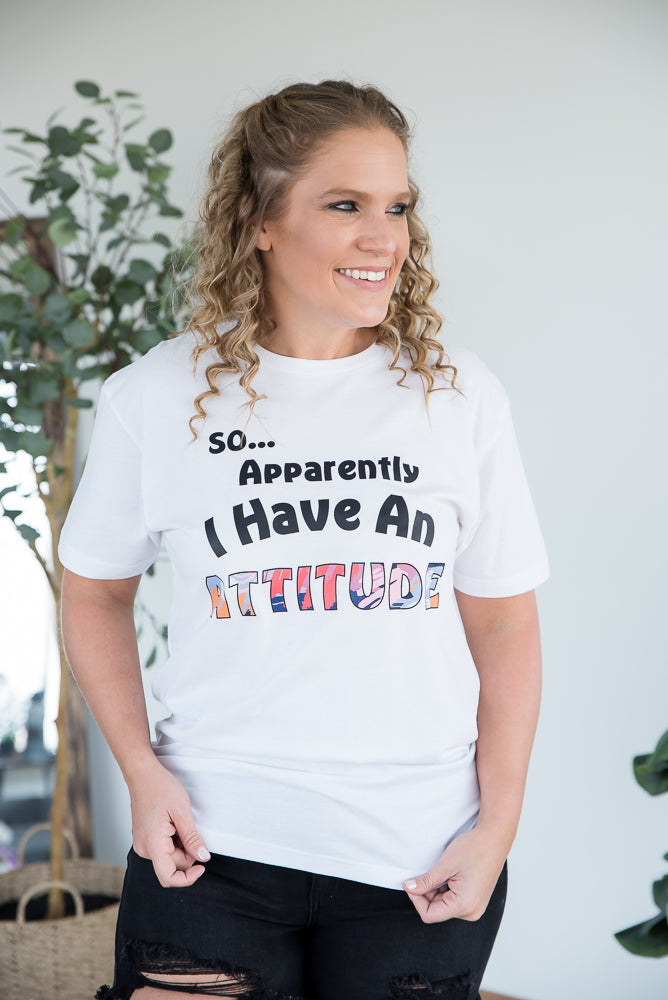 I Have an Attitude Graphic Tee-BT Graphic Tee-Timber Brooke Boutique, Online Women's Fashion Boutique in Amarillo, Texas
