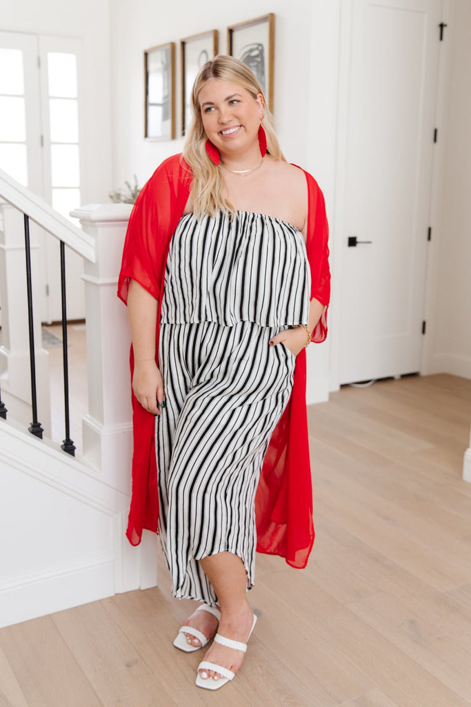 Modern Stripes Sleeveless Jumpsuit-Womens-Timber Brooke Boutique, Online Women's Fashion Boutique in Amarillo, Texas