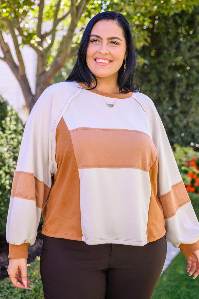 Status Quo Boxy Long Sleeve Top-Womens-Timber Brooke Boutique, Online Women's Fashion Boutique in Amarillo, Texas
