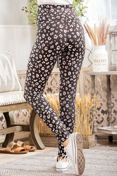 Heimish Full Size Leopard High Waist Leggings-Timber Brooke Boutique, Online Women's Fashion Boutique in Amarillo, Texas