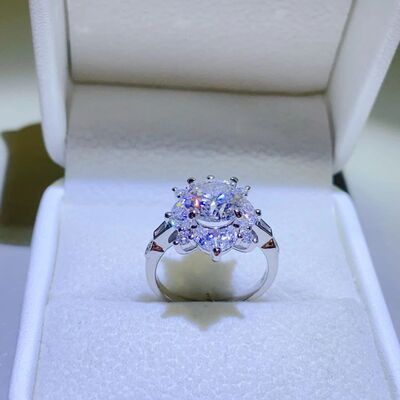 2 Carat Moissanite 925 Sterling Silver Ring-Timber Brooke Boutique, Online Women's Fashion Boutique in Amarillo, Texas