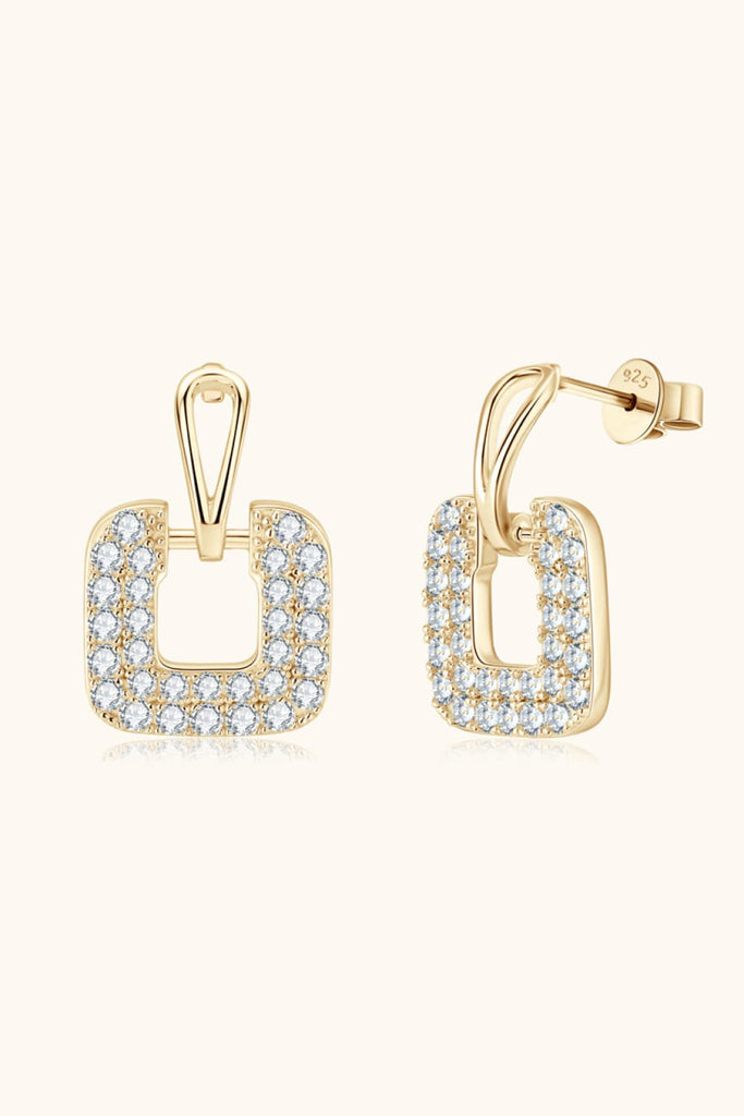 1.68 Carat Moissanite 925 Sterling Silver Drop Earrings-Timber Brooke Boutique, Online Women's Fashion Boutique in Amarillo, Texas