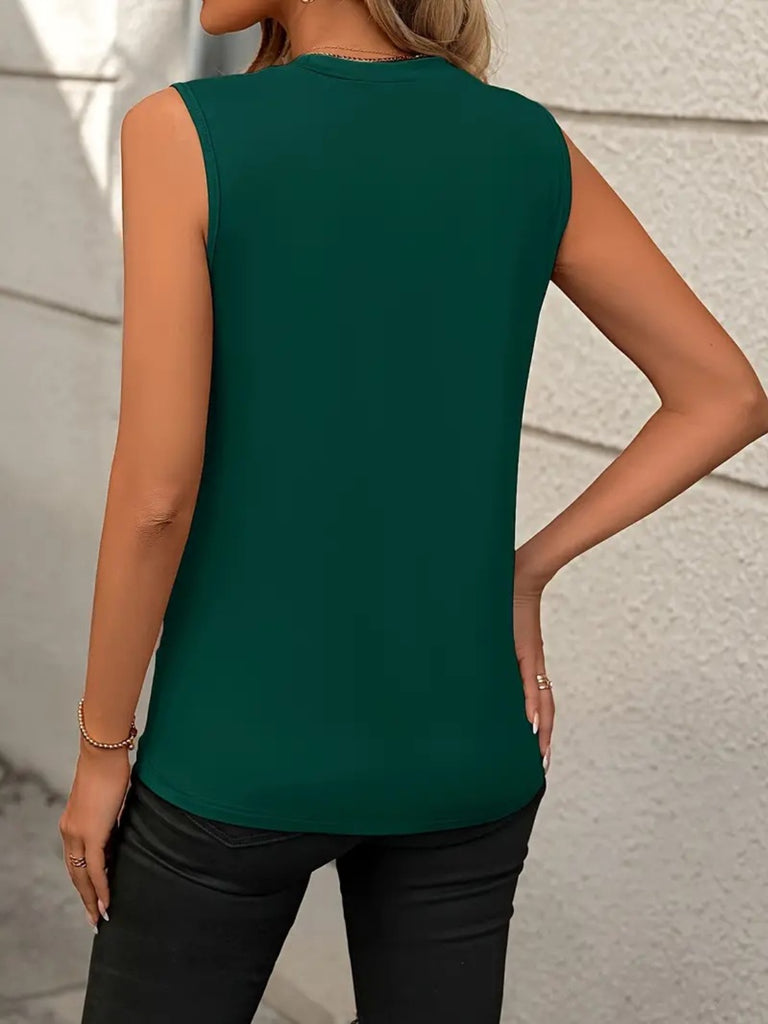 Round Neck Sleeveless Tank-Timber Brooke Boutique, Online Women's Fashion Boutique in Amarillo, Texas