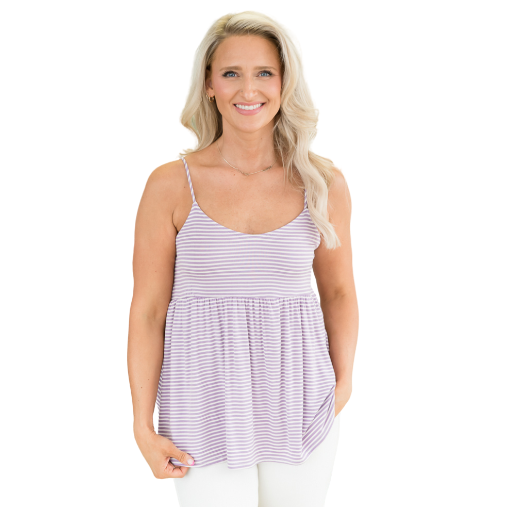 Lovable Lilac Sleeveless Top-White Birch-Timber Brooke Boutique, Online Women's Fashion Boutique in Amarillo, Texas