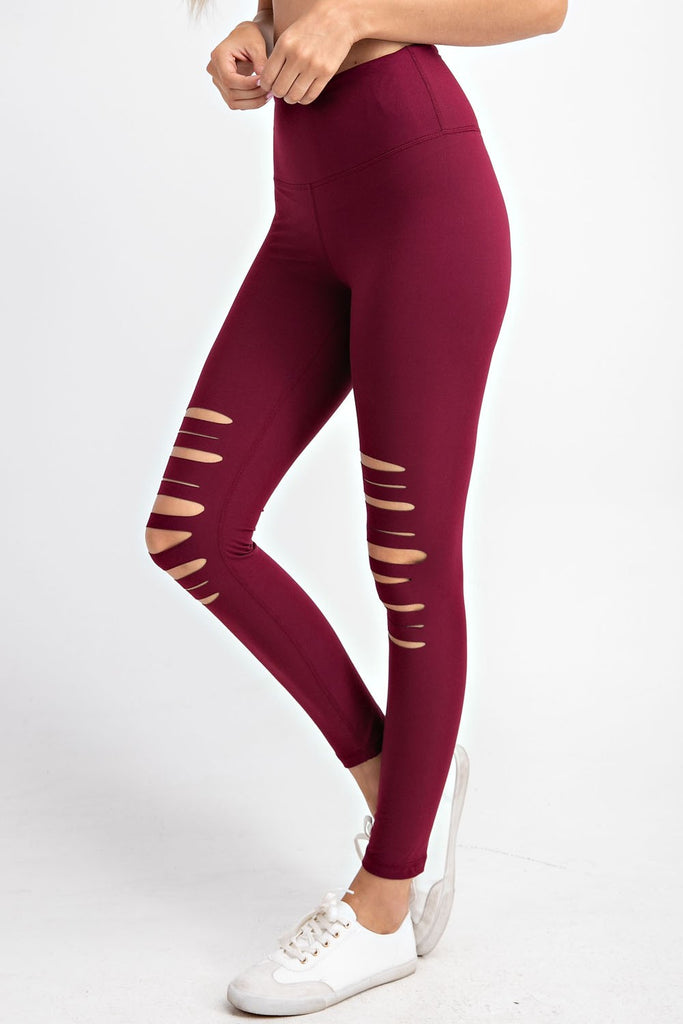 Laser Cut Leggings-Shorts-Timber Brooke Boutique, Online Women's Fashion Boutique in Amarillo, Texas