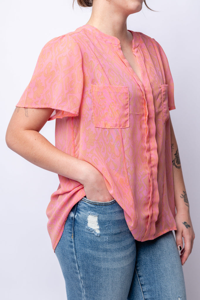 Let Me See You Do It Shawl Neckline Blouse- 6/25/2024-Tops-Timber Brooke Boutique, Online Women's Fashion Boutique in Amarillo, Texas