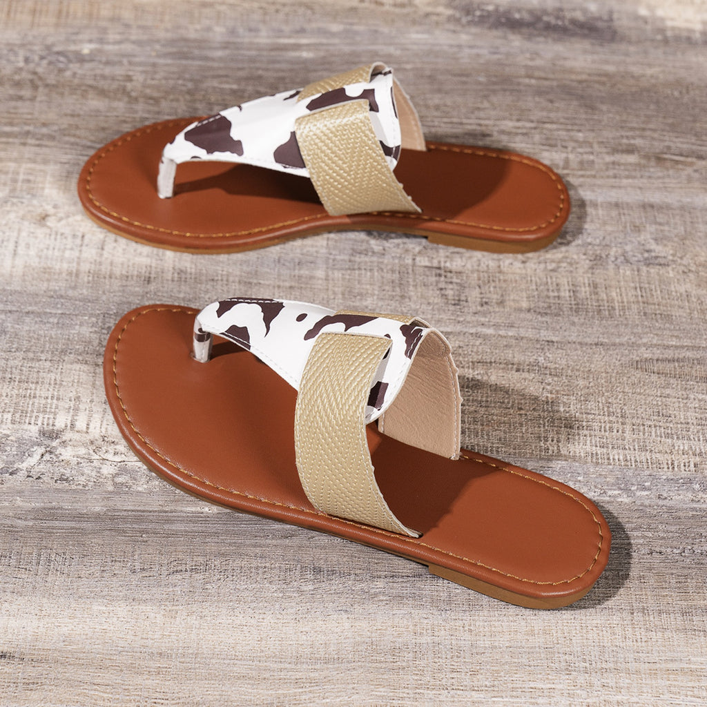 Animal Print Open Toe Sandals-Timber Brooke Boutique, Online Women's Fashion Boutique in Amarillo, Texas