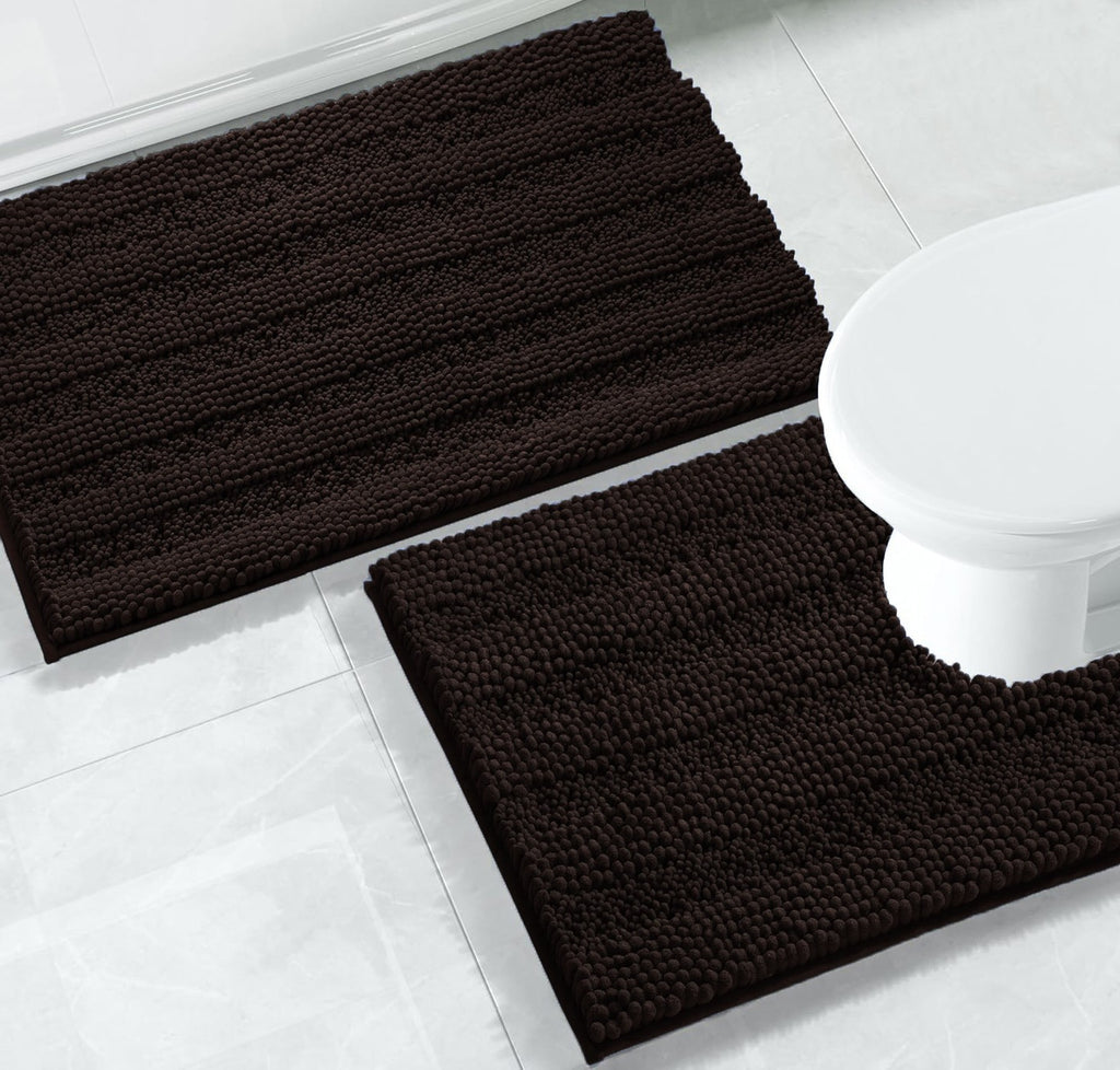 2PC Soft Cozy Plush Chenille Bath Mat Set-Pillow-Timber Brooke Boutique, Online Women's Fashion Boutique in Amarillo, Texas