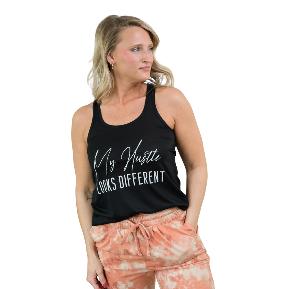 My Hustle Looks Different Tank-BT Graphic Tee-Timber Brooke Boutique, Online Women's Fashion Boutique in Amarillo, Texas