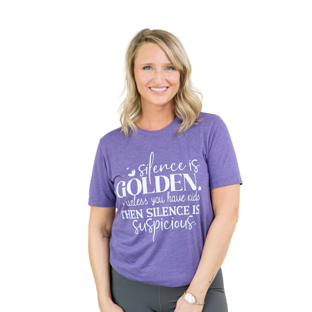 Silence Is Golden Tee-BT Graphic Tee-Timber Brooke Boutique, Online Women's Fashion Boutique in Amarillo, Texas