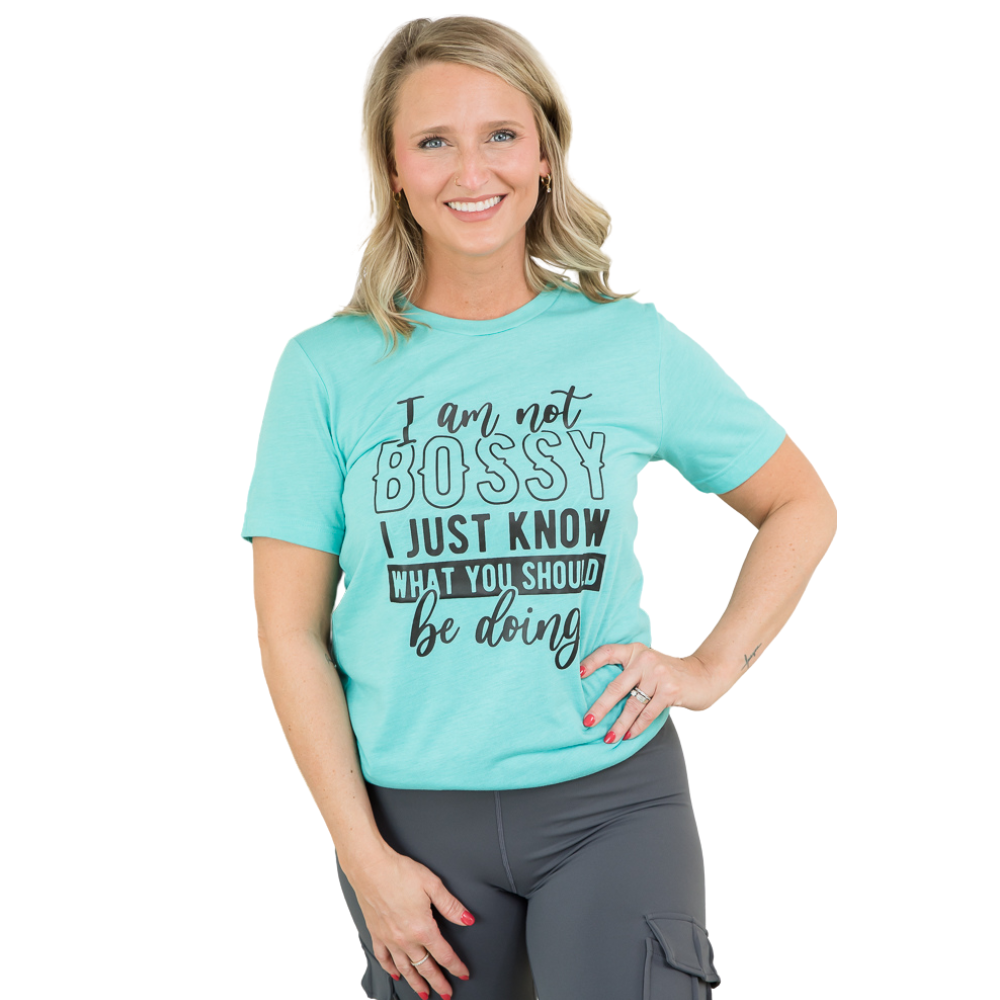 I'm Not Bossy Tee-BT Graphic Tee-Timber Brooke Boutique, Online Women's Fashion Boutique in Amarillo, Texas