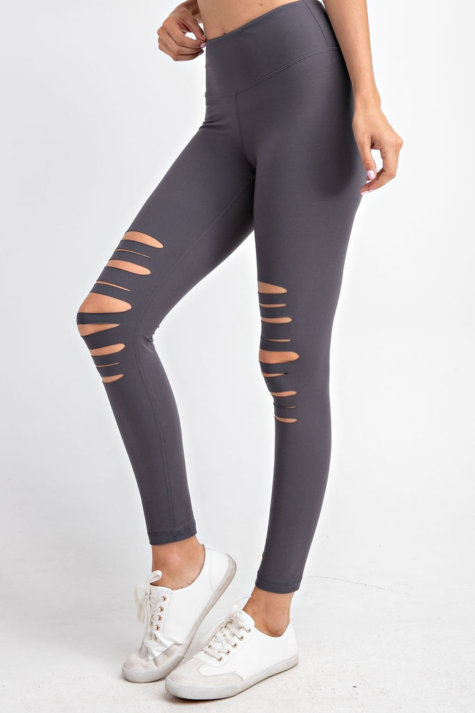 Laser Cut Leggings-Shorts-Timber Brooke Boutique, Online Women's Fashion Boutique in Amarillo, Texas