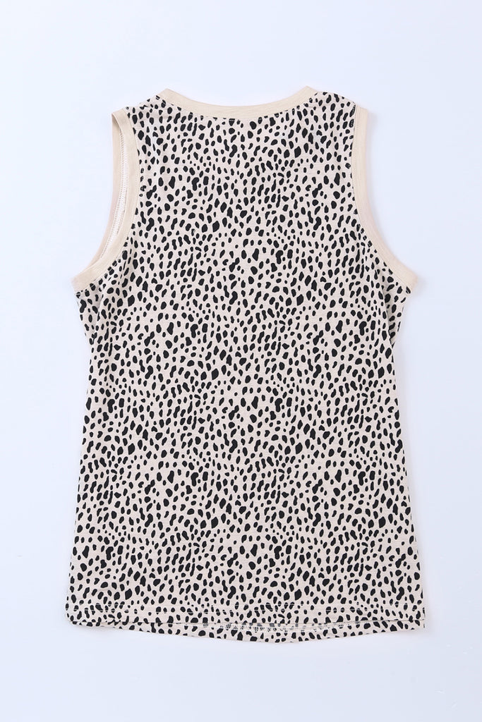 Printed Round Neck Tank-Timber Brooke Boutique, Online Women's Fashion Boutique in Amarillo, Texas