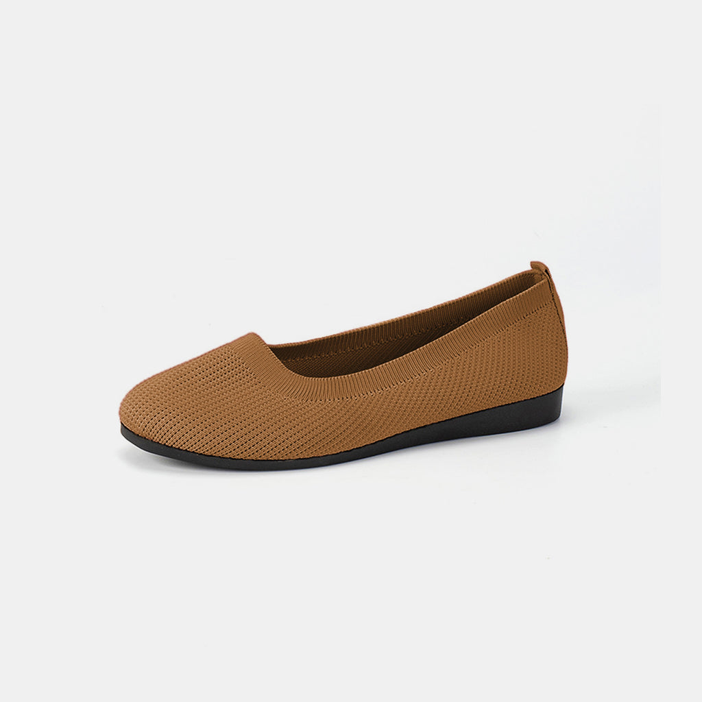 Round Toe Knit Ballet Flats-Timber Brooke Boutique, Online Women's Fashion Boutique in Amarillo, Texas