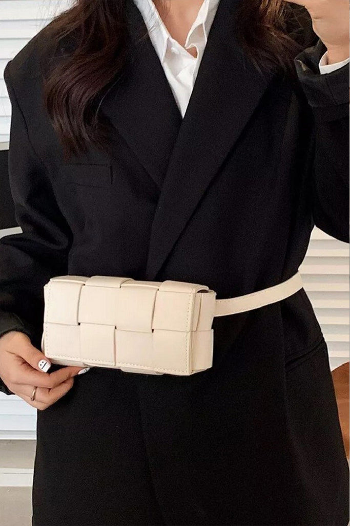 Zenana Vegan Leather Woven Crossbody Bag-Timber Brooke Boutique, Online Women's Fashion Boutique in Amarillo, Texas