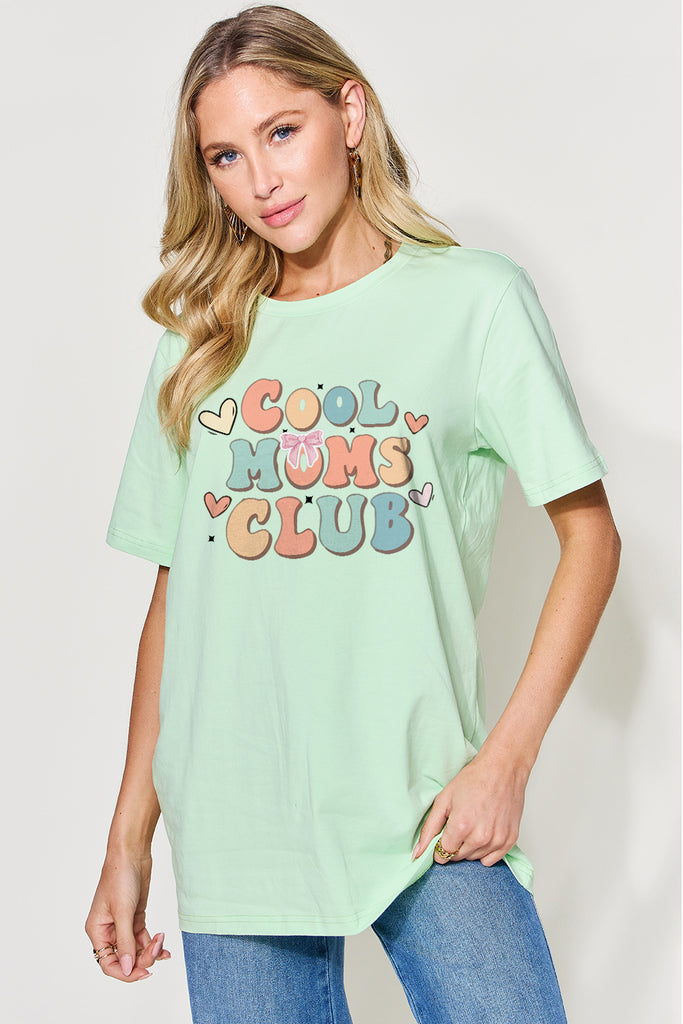 Simply Love Full Size Letter Graphic Round Neck Short Sleeve T-Shirt-Timber Brooke Boutique, Online Women's Fashion Boutique in Amarillo, Texas