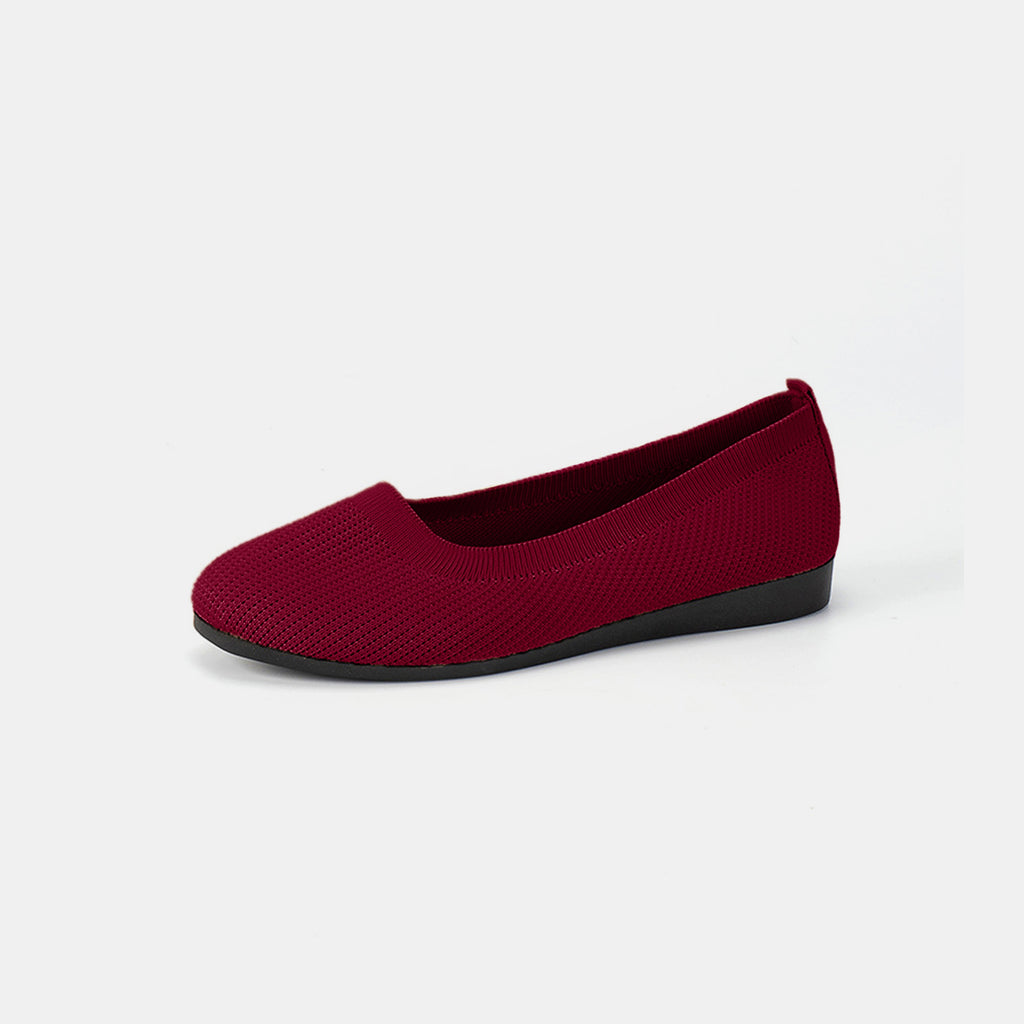 Round Toe Knit Ballet Flats-Timber Brooke Boutique, Online Women's Fashion Boutique in Amarillo, Texas