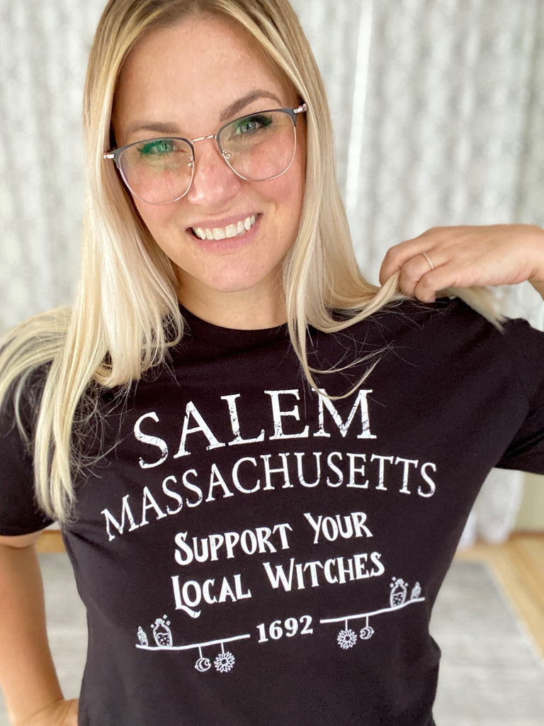 Support Your Local Witches Tee-BT Graphic Tee-Timber Brooke Boutique, Online Women's Fashion Boutique in Amarillo, Texas