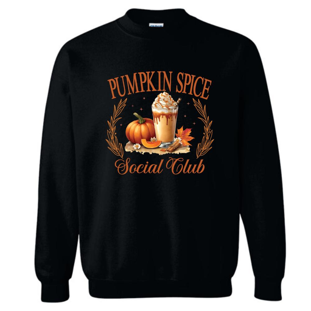 Pumpkin Spice Social Club Crew-BT Graphic Tee-Timber Brooke Boutique, Online Women's Fashion Boutique in Amarillo, Texas