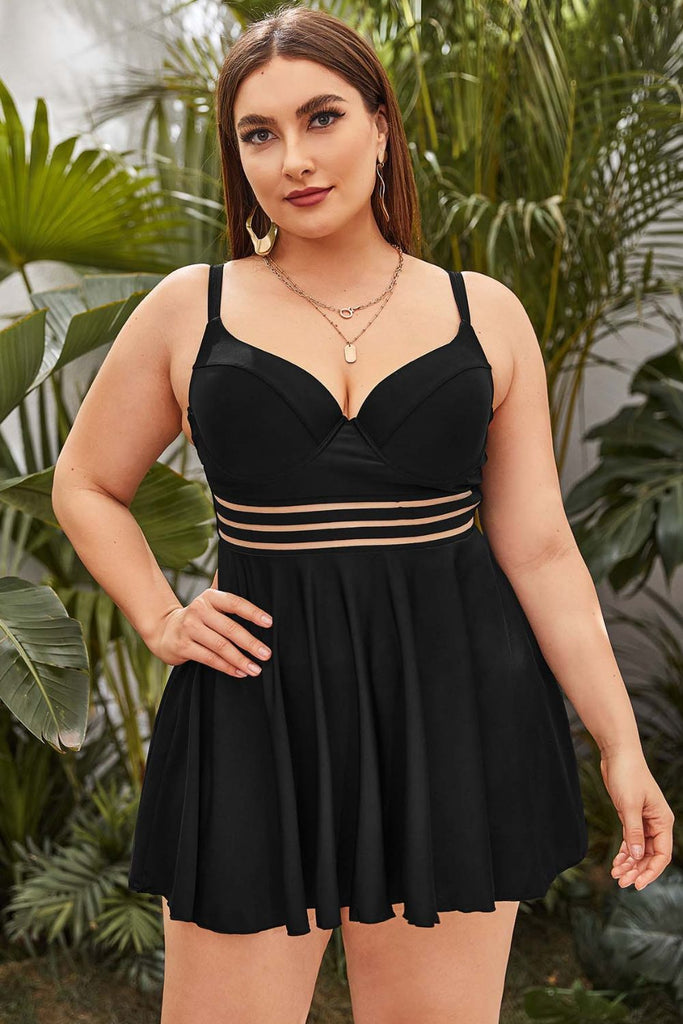 Plus Size Two-Piece Swimsuit-Timber Brooke Boutique, Online Women's Fashion Boutique in Amarillo, Texas