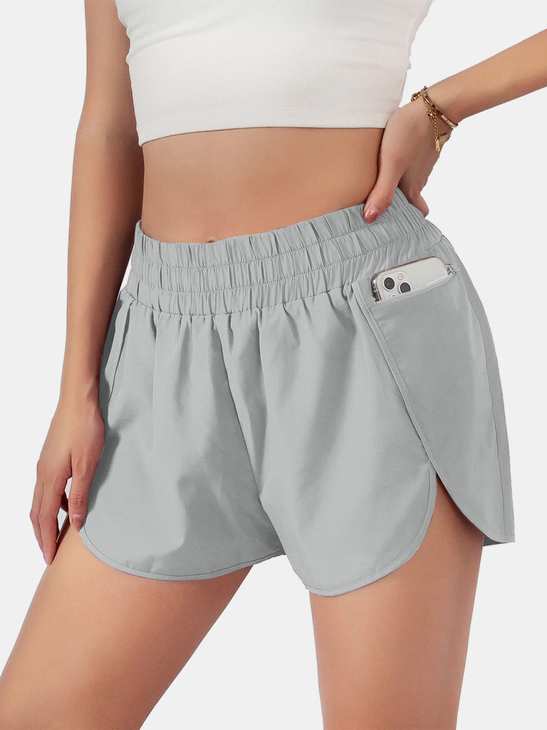 Elastic Waist Active Shorts-Timber Brooke Boutique, Online Women's Fashion Boutique in Amarillo, Texas