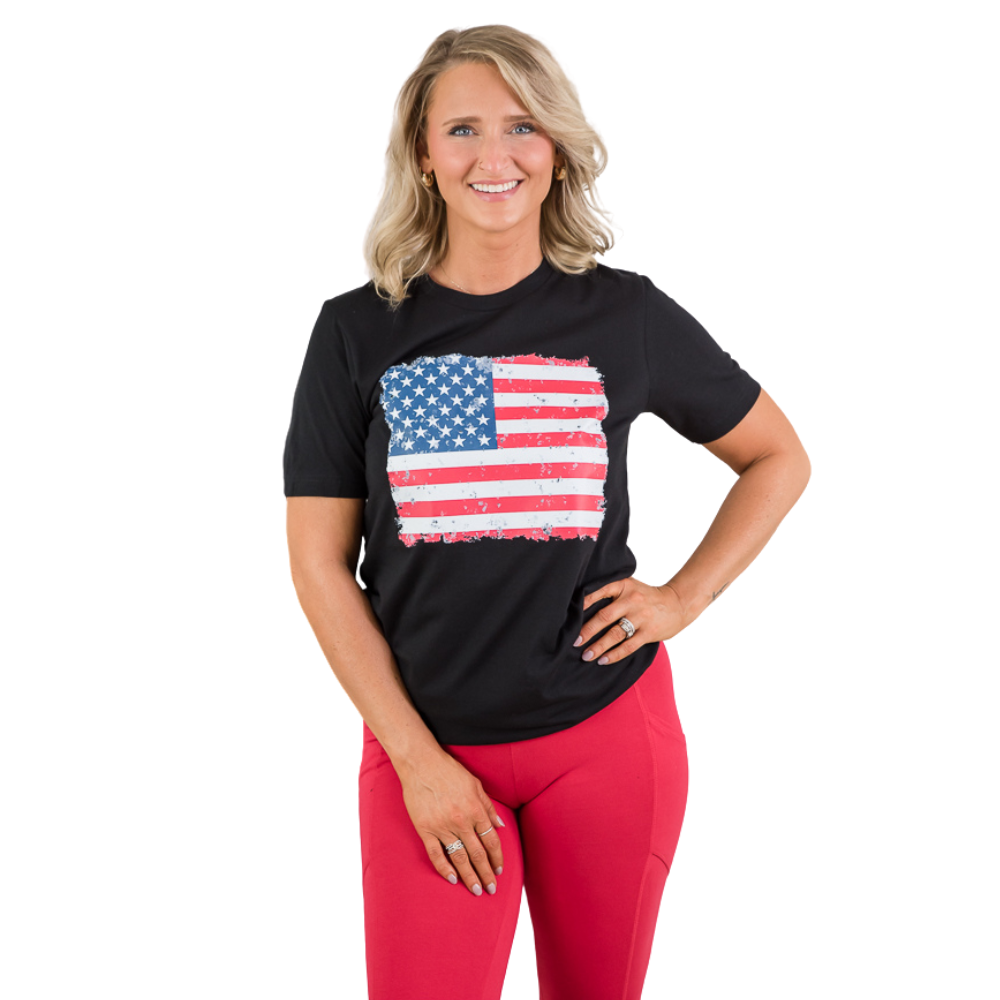 The American Flag Tee-BT Graphic Tee-Timber Brooke Boutique, Online Women's Fashion Boutique in Amarillo, Texas