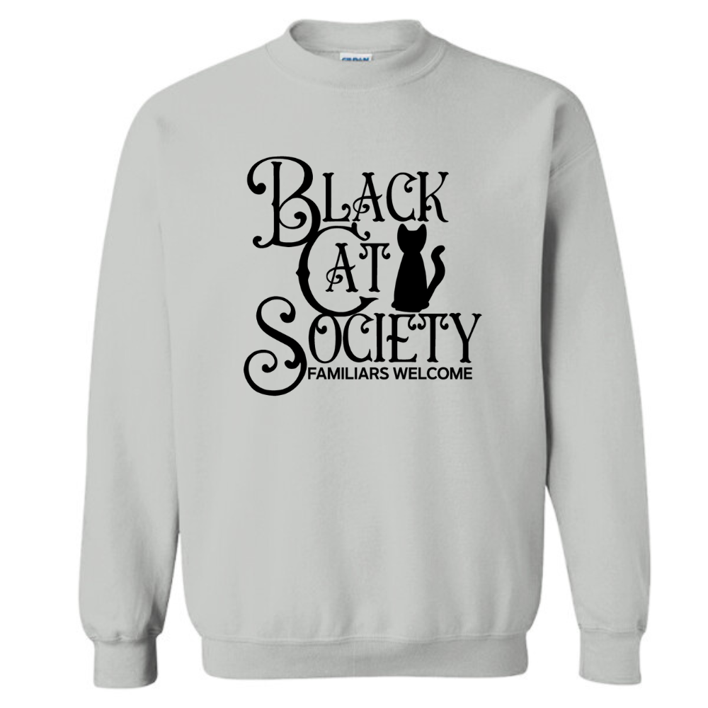 Black Cat Society Crew-BT Graphic Tee-Timber Brooke Boutique, Online Women's Fashion Boutique in Amarillo, Texas