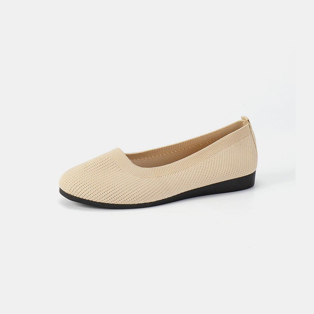 Round Toe Knit Ballet Flats-Timber Brooke Boutique, Online Women's Fashion Boutique in Amarillo, Texas