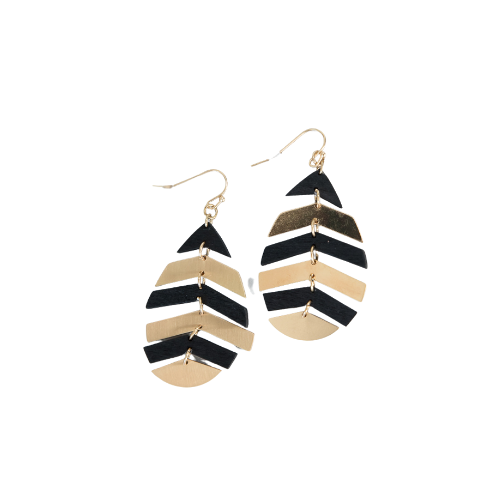 Here All Along Black Earrings-Urbanista-Timber Brooke Boutique, Online Women's Fashion Boutique in Amarillo, Texas