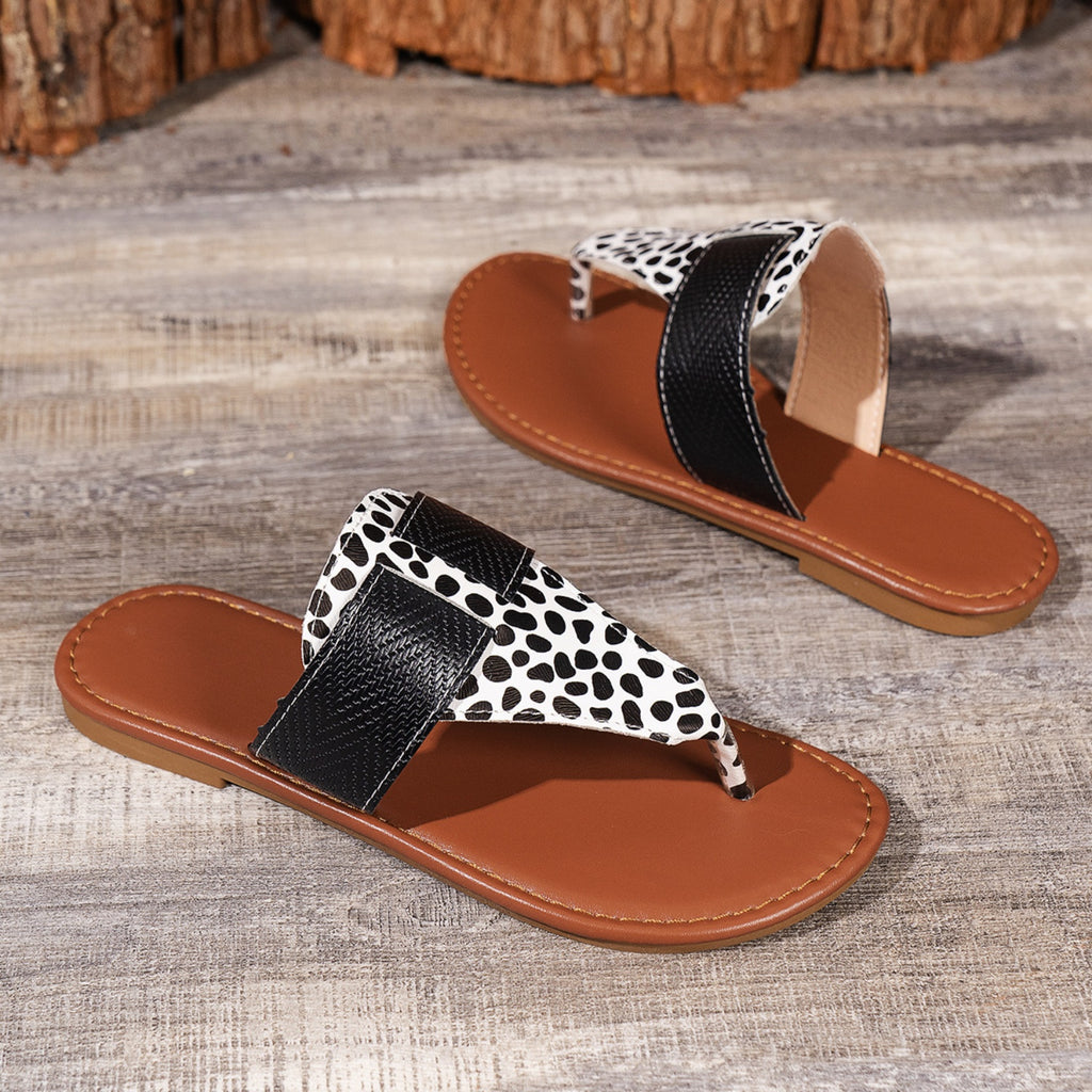 Animal Print Open Toe Sandals-Timber Brooke Boutique, Online Women's Fashion Boutique in Amarillo, Texas