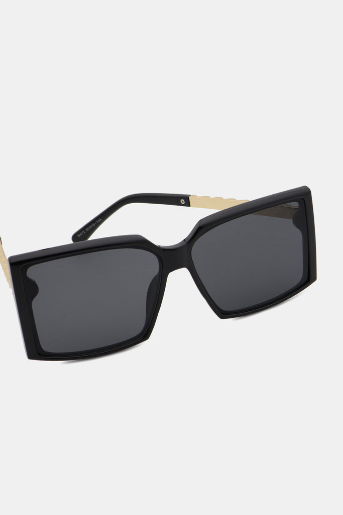 Polycarbonate Frame Square Sunglasses-Timber Brooke Boutique, Online Women's Fashion Boutique in Amarillo, Texas