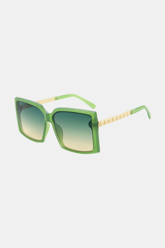 Polycarbonate Frame Square Sunglasses-Timber Brooke Boutique, Online Women's Fashion Boutique in Amarillo, Texas