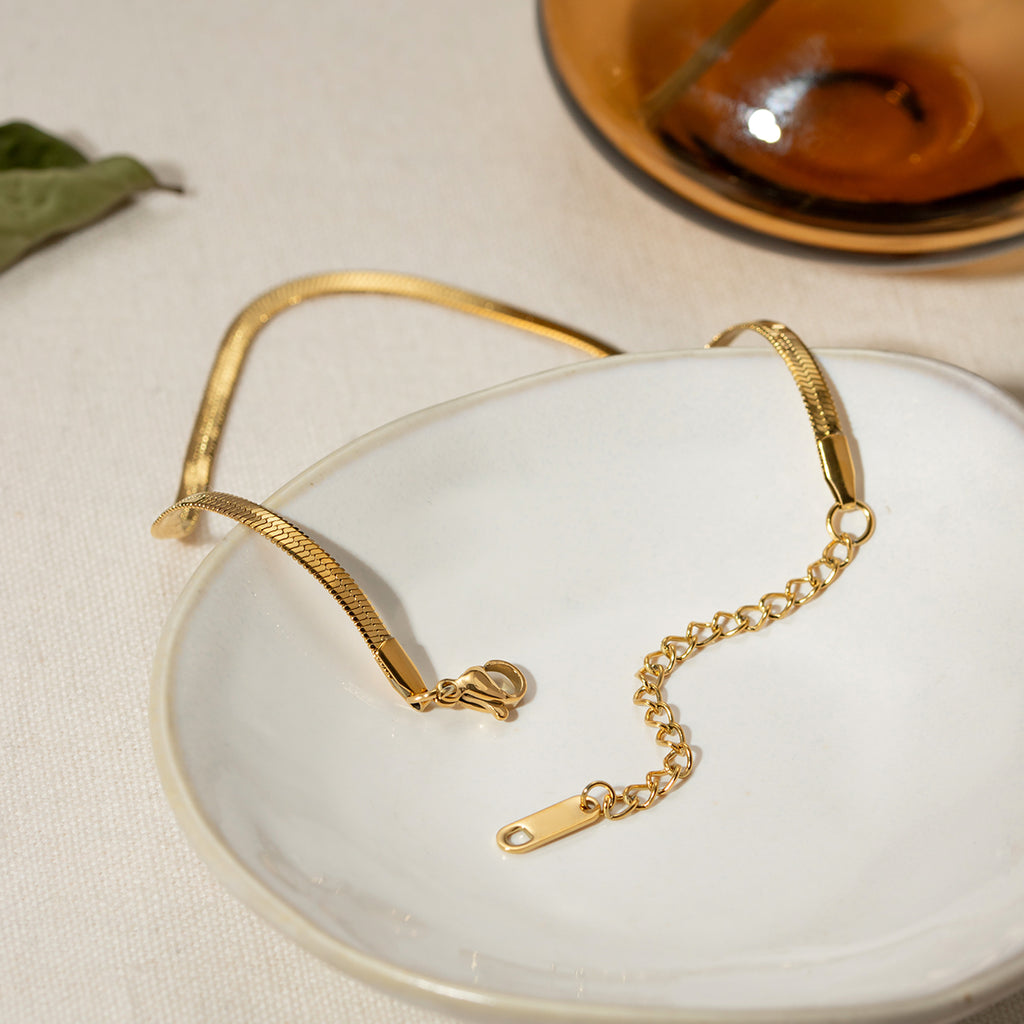 18K Gold-Plated Ankle Bracelet-Timber Brooke Boutique, Online Women's Fashion Boutique in Amarillo, Texas