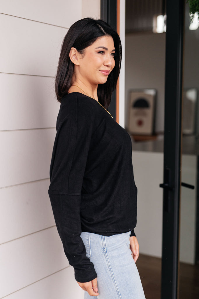 Drive Downtown Dolman Sleeve Top-Long Sleeve Tops-Timber Brooke Boutique, Online Women's Fashion Boutique in Amarillo, Texas