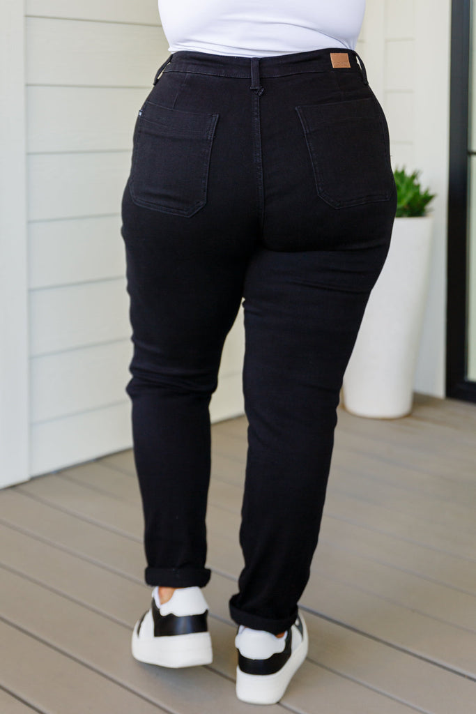 Carmen Double Cuff Joggers in Black-Womens-Timber Brooke Boutique, Online Women's Fashion Boutique in Amarillo, Texas