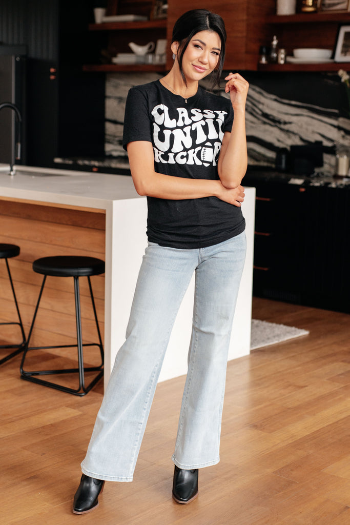 Classy Until Kickoff Tee-Womens-Timber Brooke Boutique, Online Women's Fashion Boutique in Amarillo, Texas